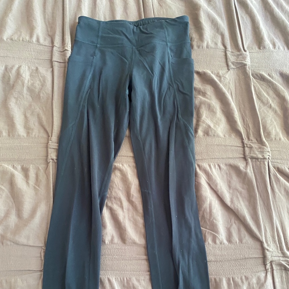 teal athleta girl leggings